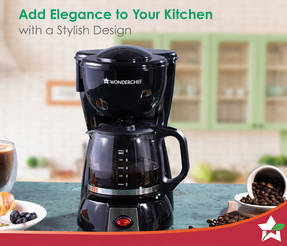Onyx Brew Coffee Maker, Borosilicate Glass Carafe, Anti-Drip System, Fitered Water Drip Coffee Tank, 2 Years Warranty