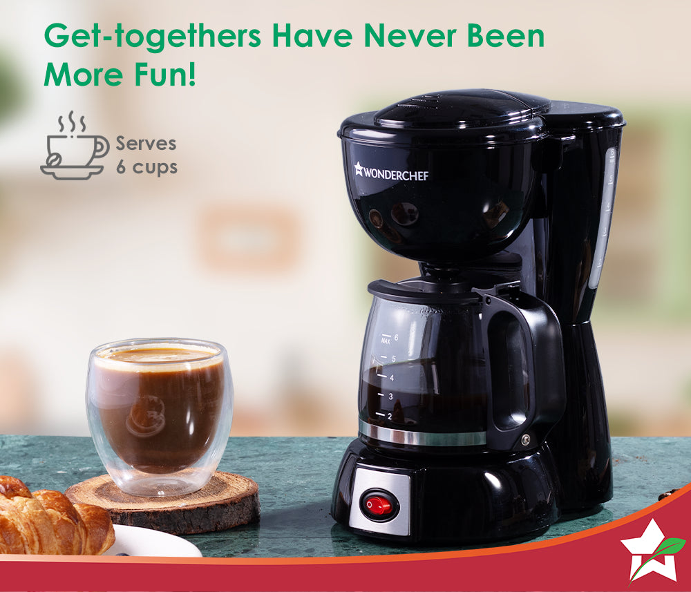 Onyx Brew Coffee Maker, Borosilicate Glass Carafe, Anti-Drip System, Fitered Water Drip Coffee Tank, 2 Years Warranty
