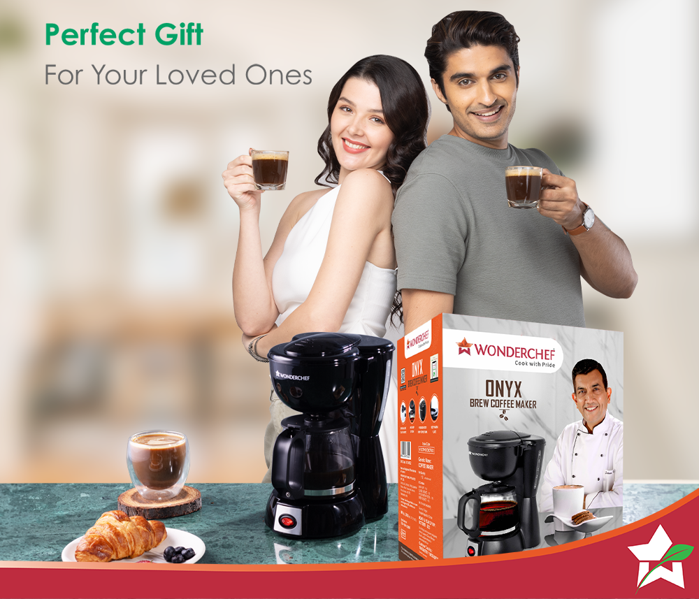 Onyx Brew Coffee Maker, Borosilicate Glass Carafe, Anti-Drip System, Fitered Water Drip Coffee Tank, 2 Years Warranty
