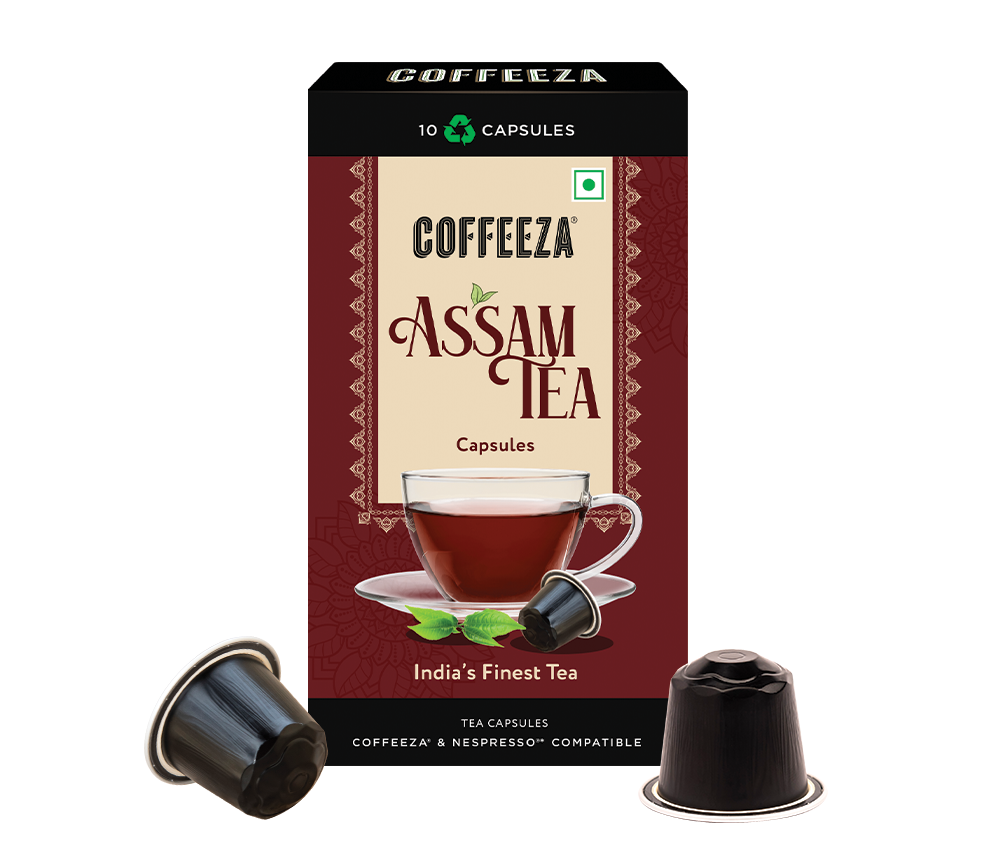 Coffeeza Assam Tea Capsules, India's Finest Tea in Aluminium Capsules