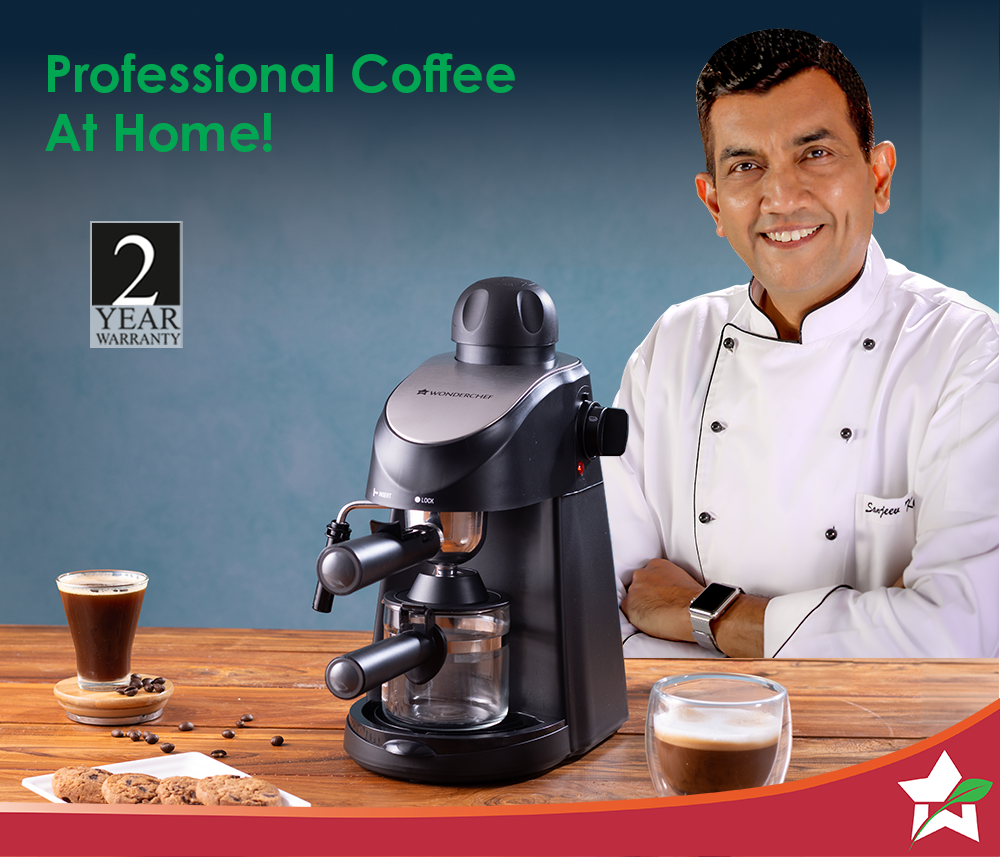 Regenta Espresso Coffee Maker 5-bar | Built in Milk Frother | Make Espressos, Cappuccinos & Lattes at Home | Metal Porta Filter | 2 Years Warranty