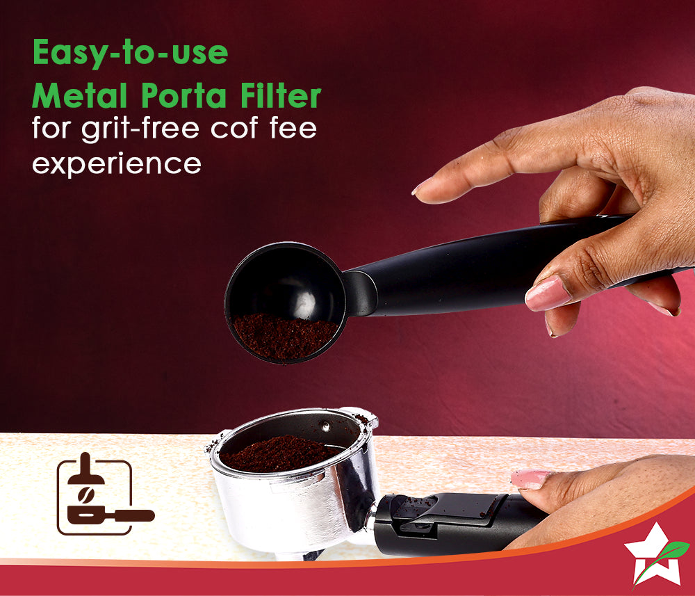 Regenta Automatic Coffee Maker | 20-bar Pressure | Automatic Milk Steamer | 2 Year Warranty