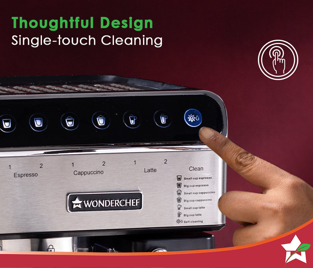 Regenta Automatic Coffee Maker | 20-bar Pressure | Automatic Milk Steamer | 2 Year Warranty