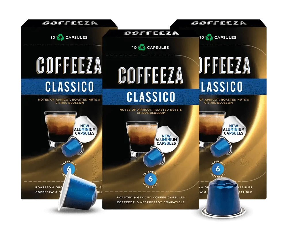 Coffeeza Classico 100% Arabica Aluminium Coffee Capsules nespresso compatible CCS-ALU-CLA1-VER1-02