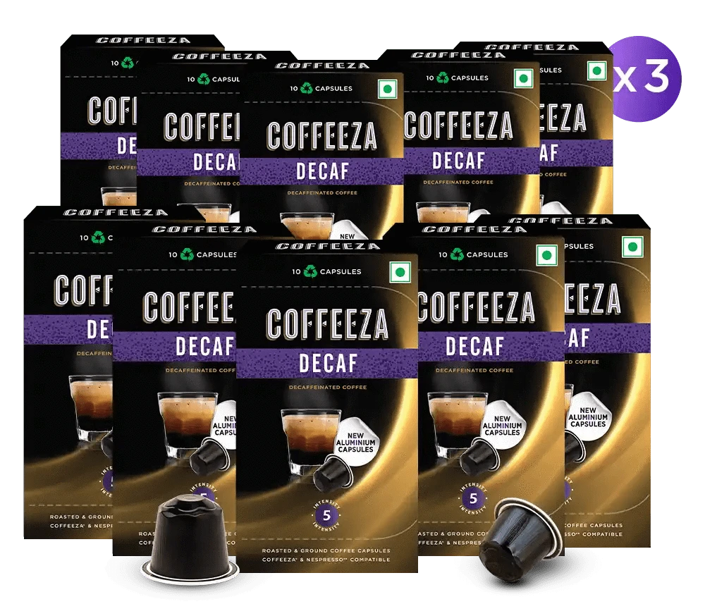 Coffeeza Coffeeza Decaf Aluminium Coffee Capsules nespresso compatible CCS-ALU-DEC1-VER1-06