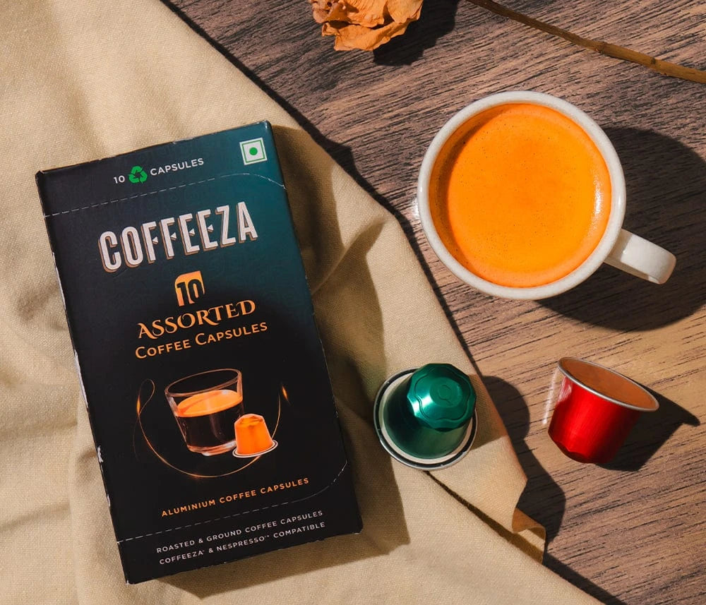 Coffeeza Finero Next Coffee Machine + 10 FREE Coffee Capsules + 1 Year Membership Benefits nespresso compatible BUNDL-FIN2-BK-VER1-08
