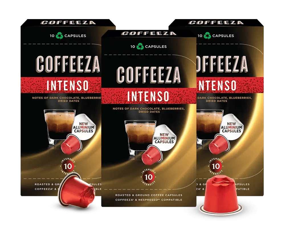 Coffeeza Intenso Aluminium Coffee Capsules nespresso compatible CCS-ALU-INT1-VER1-02