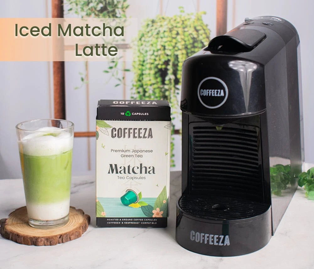 Coffeeza Matcha Green Tea Capsules, 100% Pure Japanese Matcha, Aluminium Capsules nespresso compatible