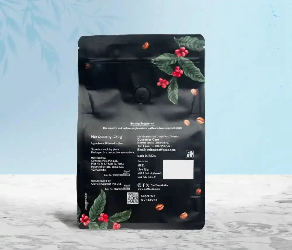 Coffeeza Monsooned Malabar Ground Coffee - AA Arabica Coffee nespresso compatible