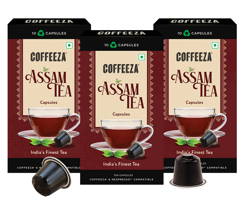 Coffeeza Assam Tea Capsules, India's Finest Tea in Aluminium Capsules