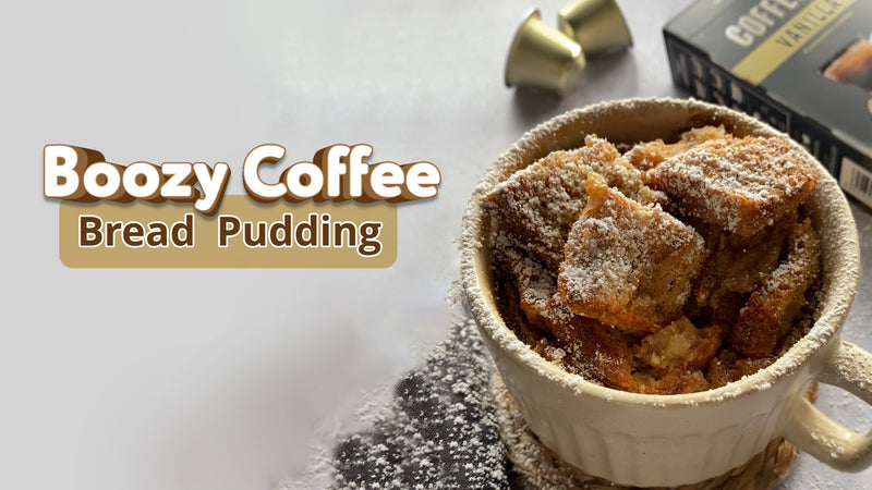 Boozy Coffee Bread Pudding