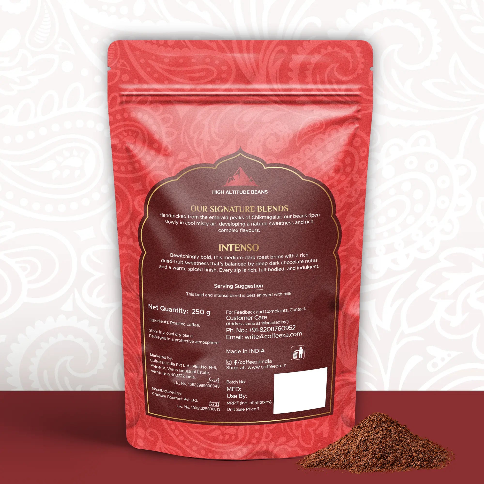 Intenso Specialty Ground Coffee/Beans