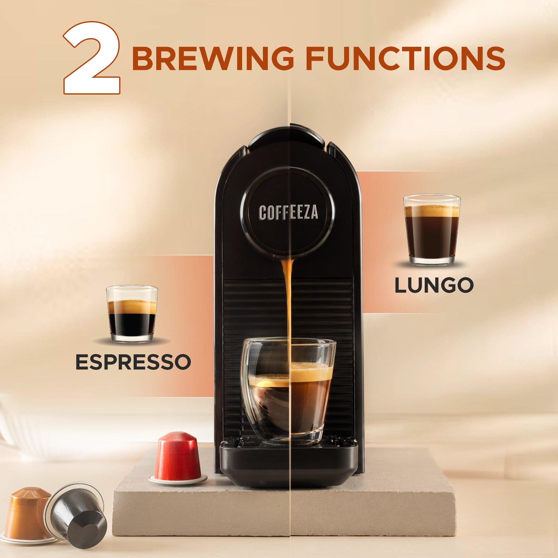 Finero Prime Coffee Machine + 10 FREE Coffee Capsules + 1 Year Membership Benefits