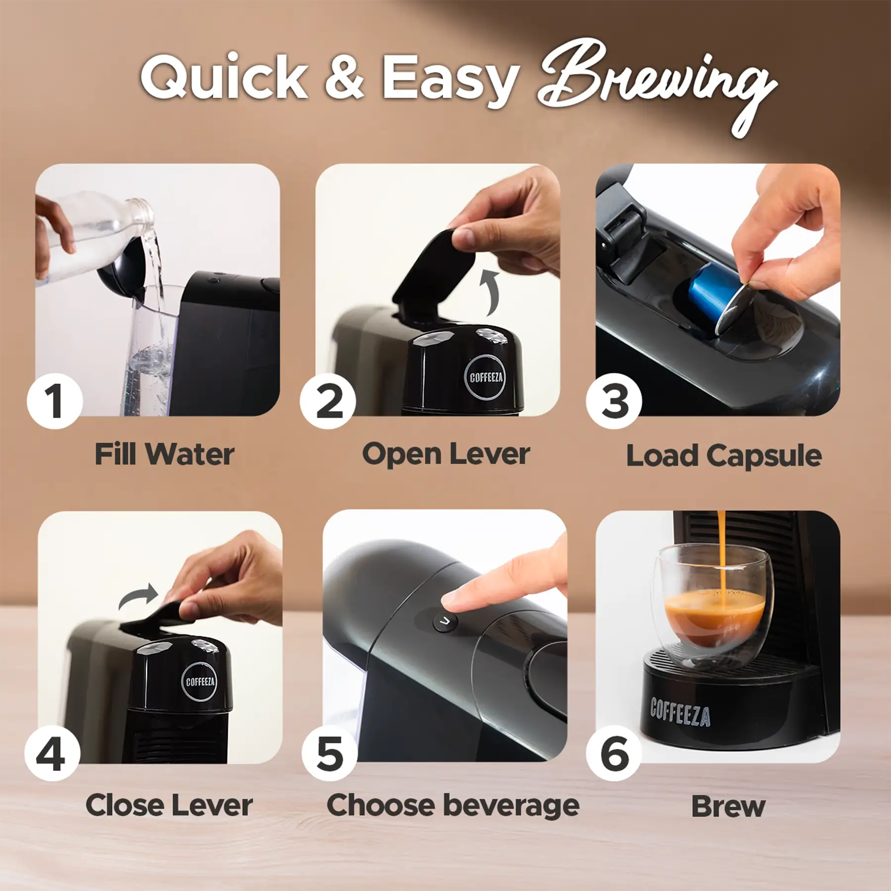 Finero Next Coffee Machine + Frothimo Pro Milk Frother & Heater + 10 FREE Coffee Pods + 1 Year Membership Benefits