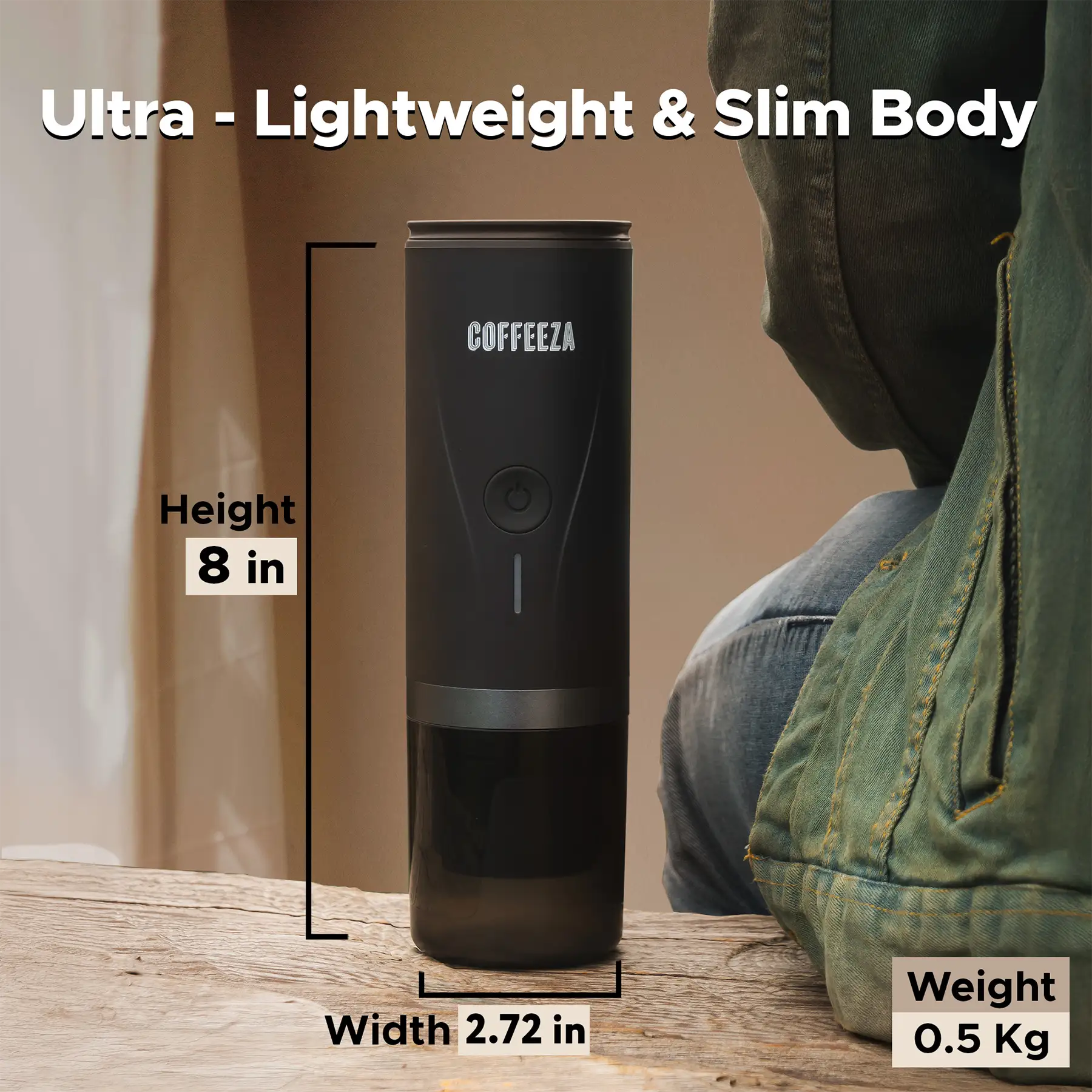 Finero Mini Portable Coffee Machine + 10 FREE Coffee Capsules + 1 Year Membership Benefits