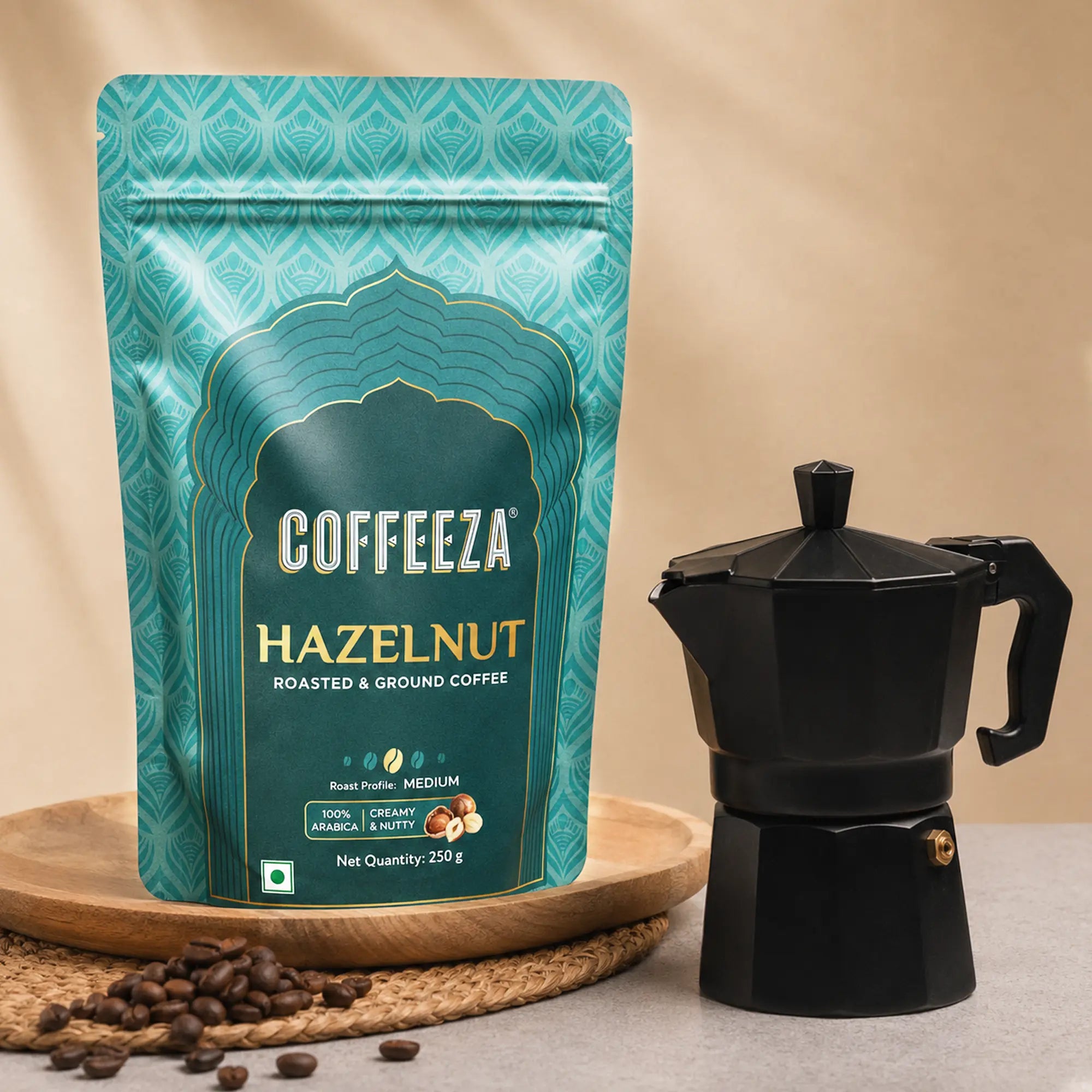 Hazelnut 100% Arabica Flavoured Ground Coffee