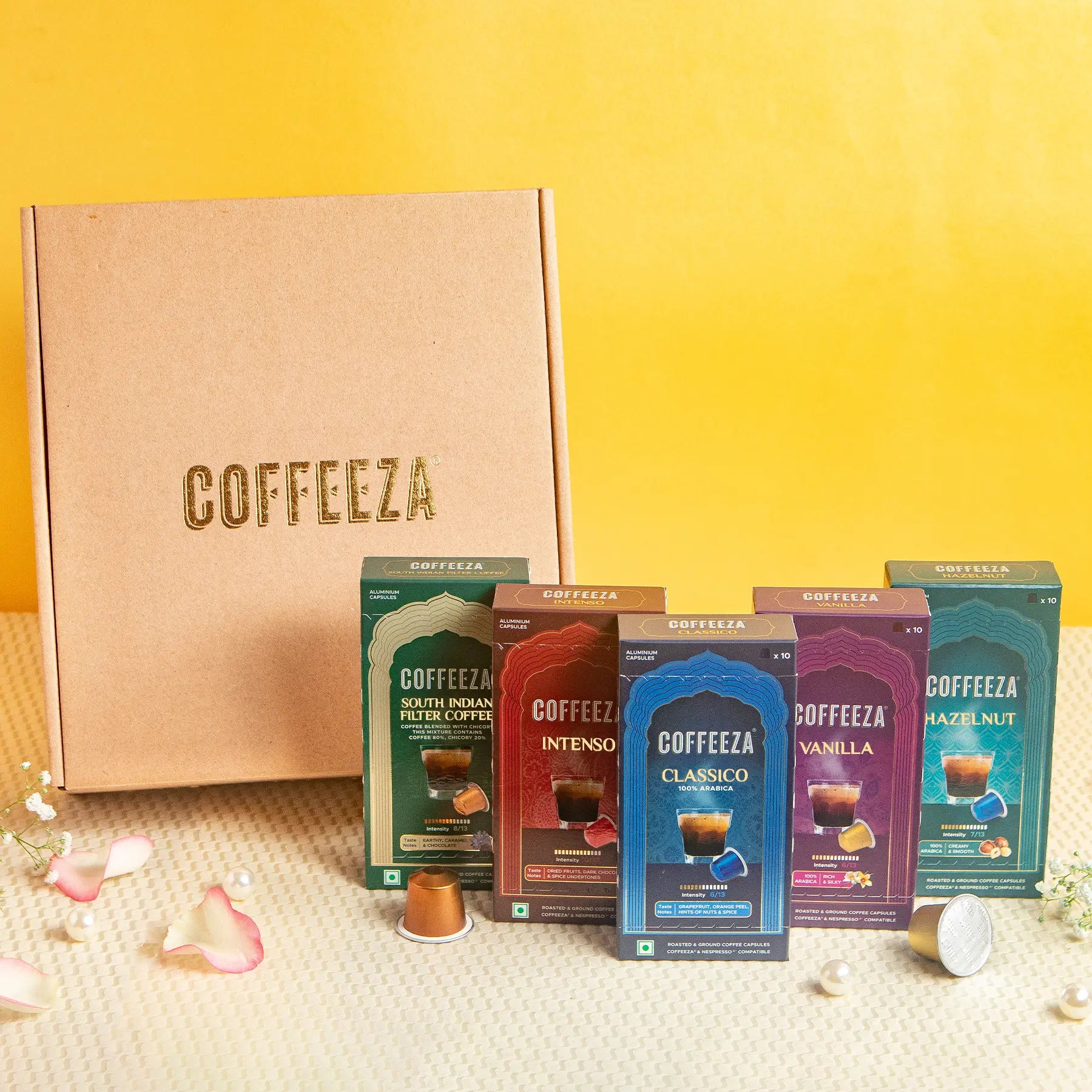 Festive Gift Hamper | Assorted Pack of 50 Coffee Capsules