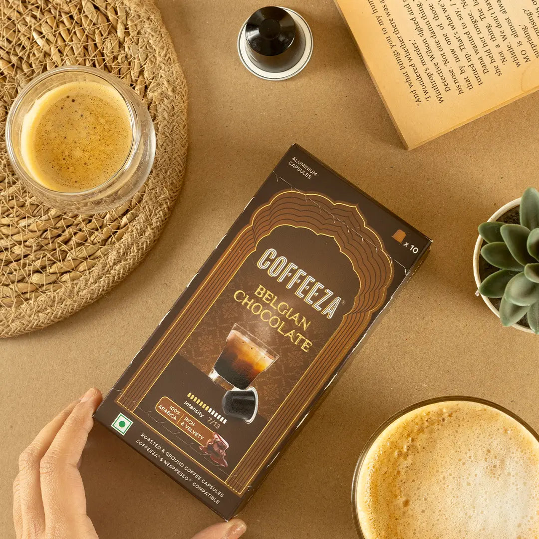 Belgian Chocolate 100% Arabica Flavoured Aluminium Coffee Capsules (Limited Edition)