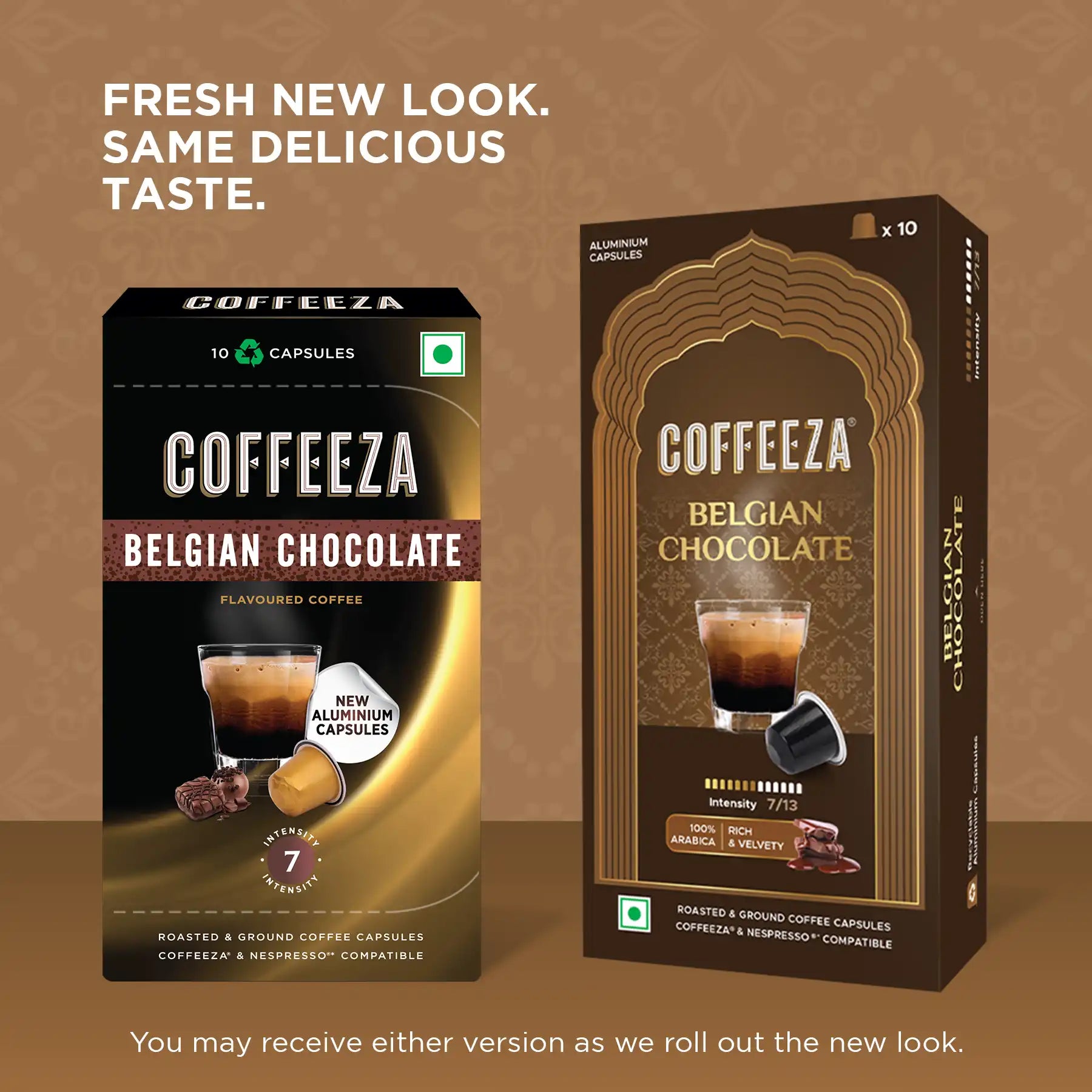 Belgian Chocolate 100% Arabica Flavoured Aluminium Coffee Capsules (Limited Edition)