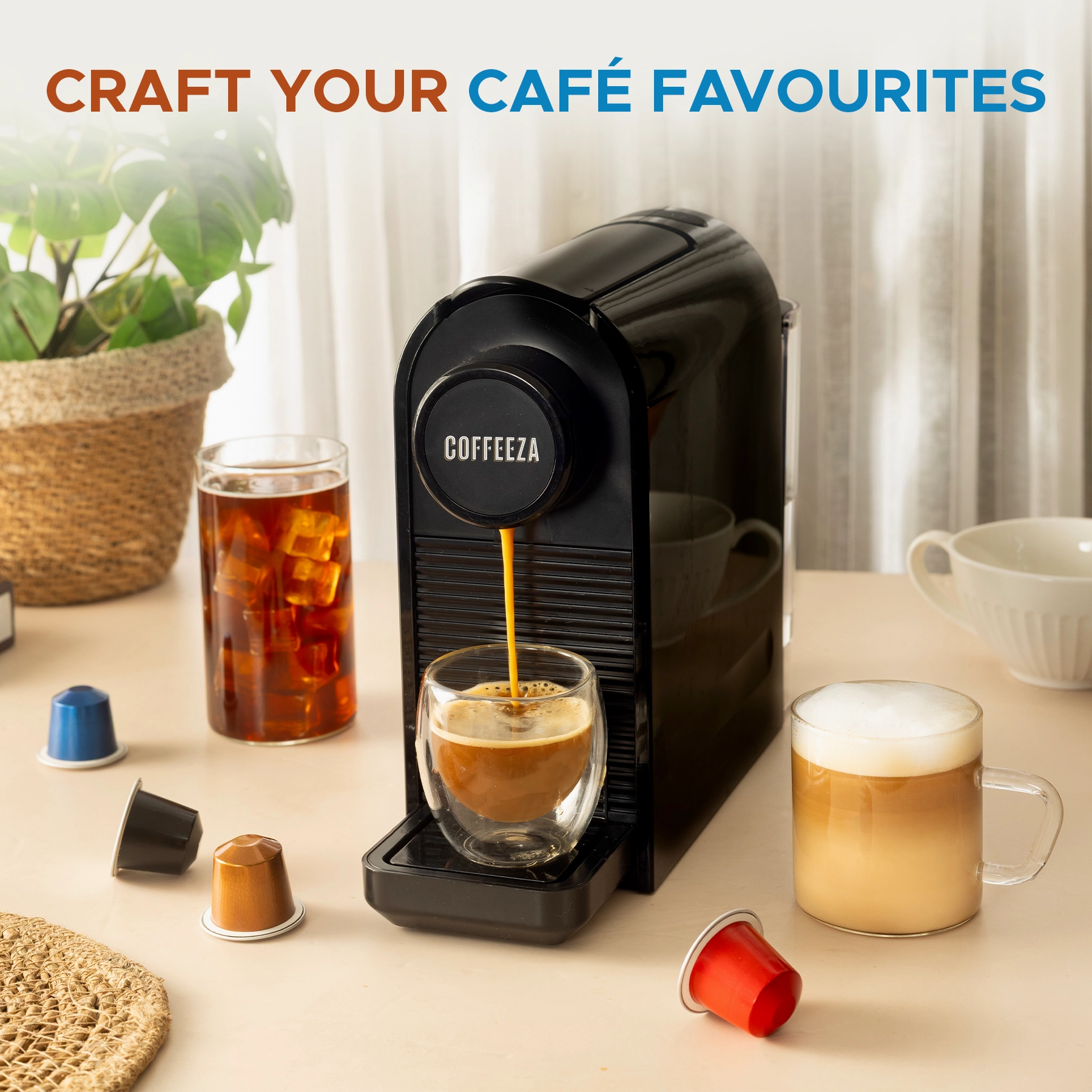 Finero Prime Coffee Machine + 10 FREE Coffee Capsules + 1 Year Membership Benefits