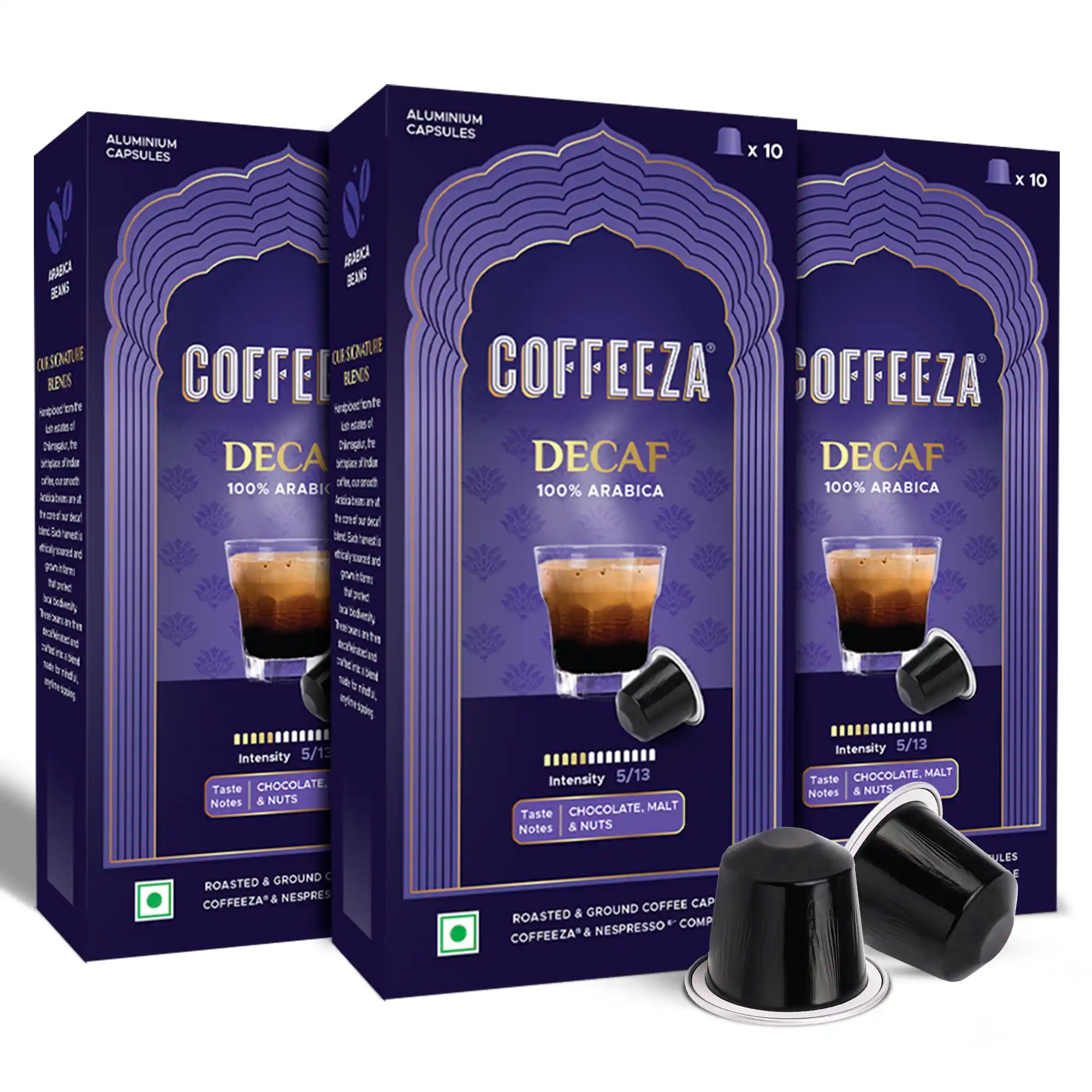 Coffeeza Decaf Aluminium Coffee Capsules