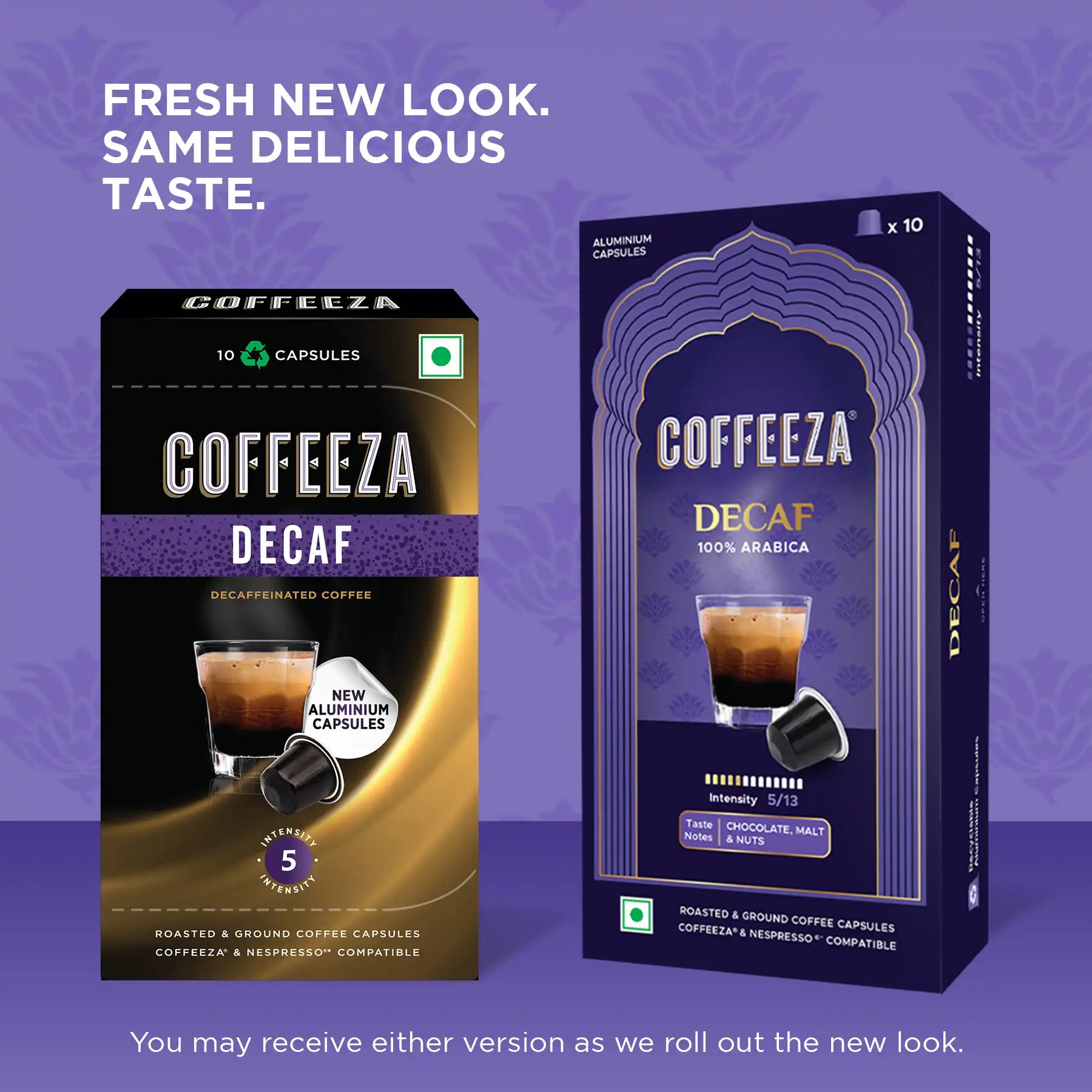 Coffeeza Decaf Aluminium Coffee Capsules