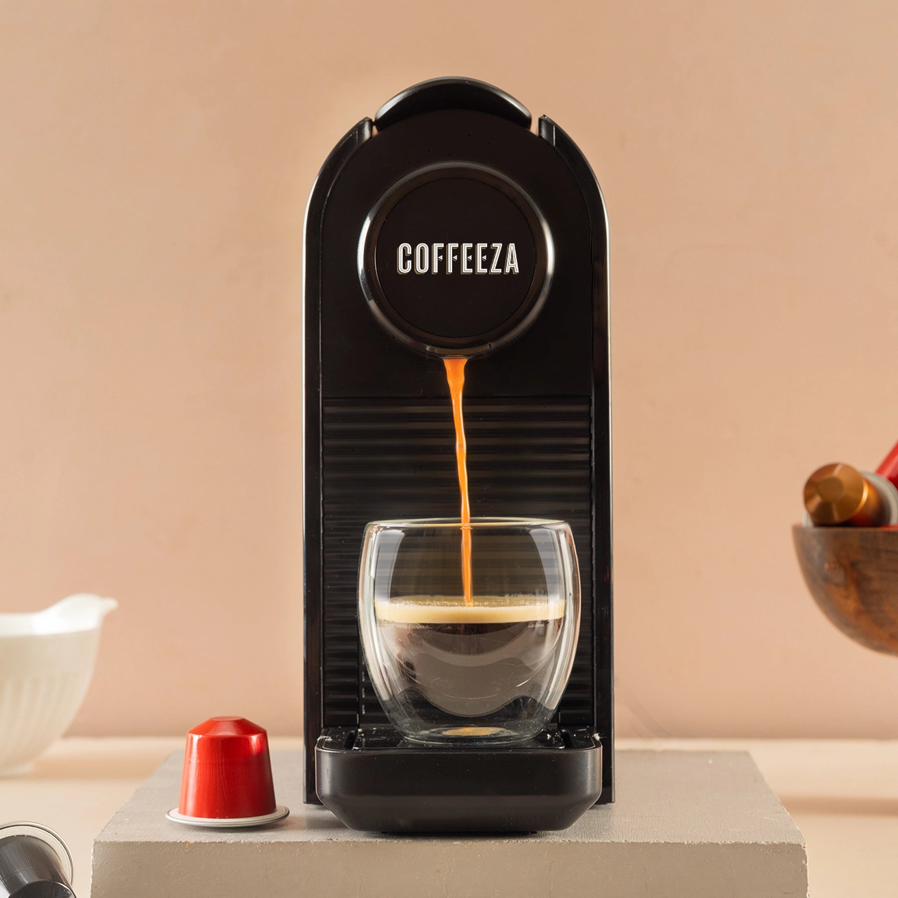 Finero Prime Coffee Machine + 10 FREE Coffee Capsules + 1 Year Membership Benefits