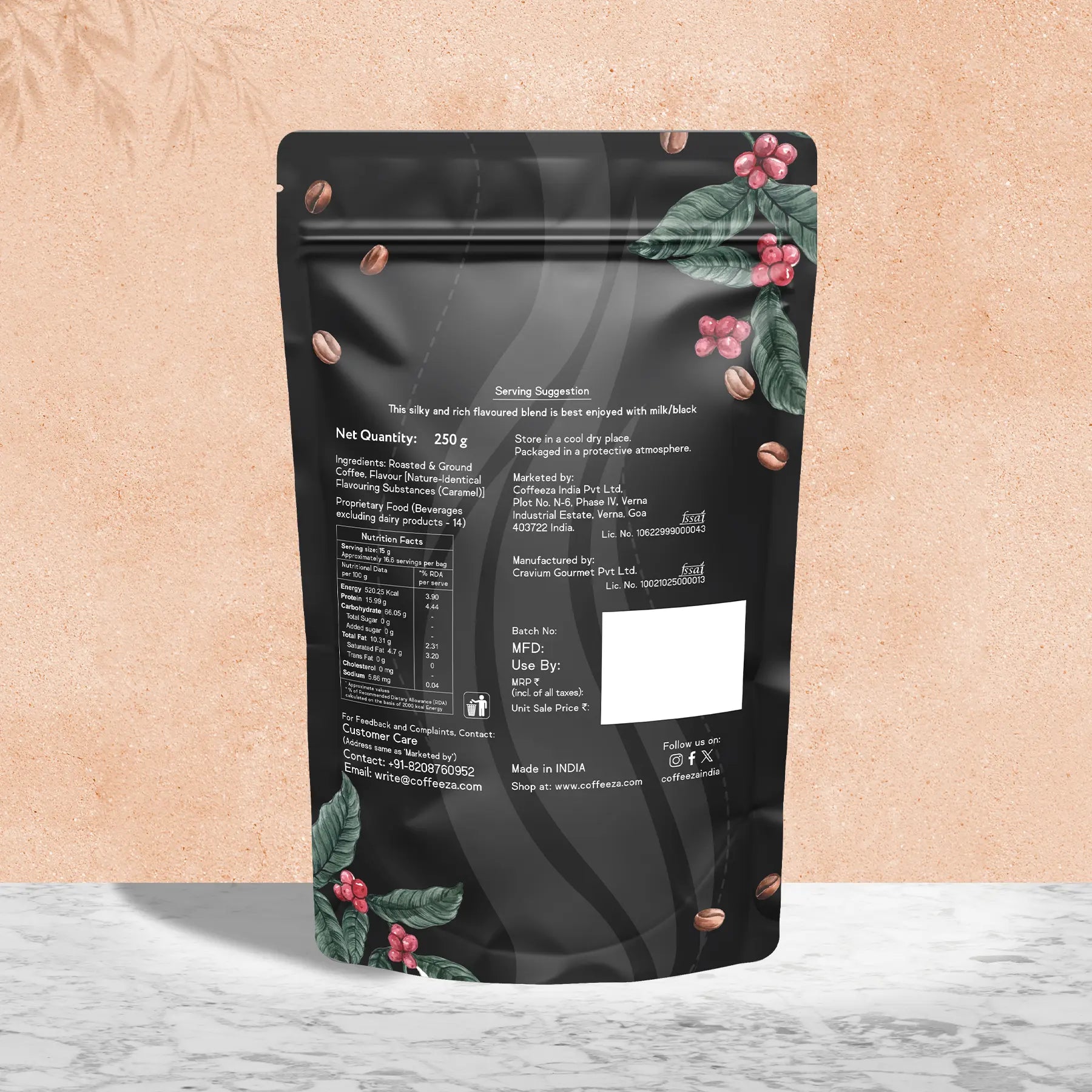 Caramel 100% Arabica Flavoured Ground Coffee