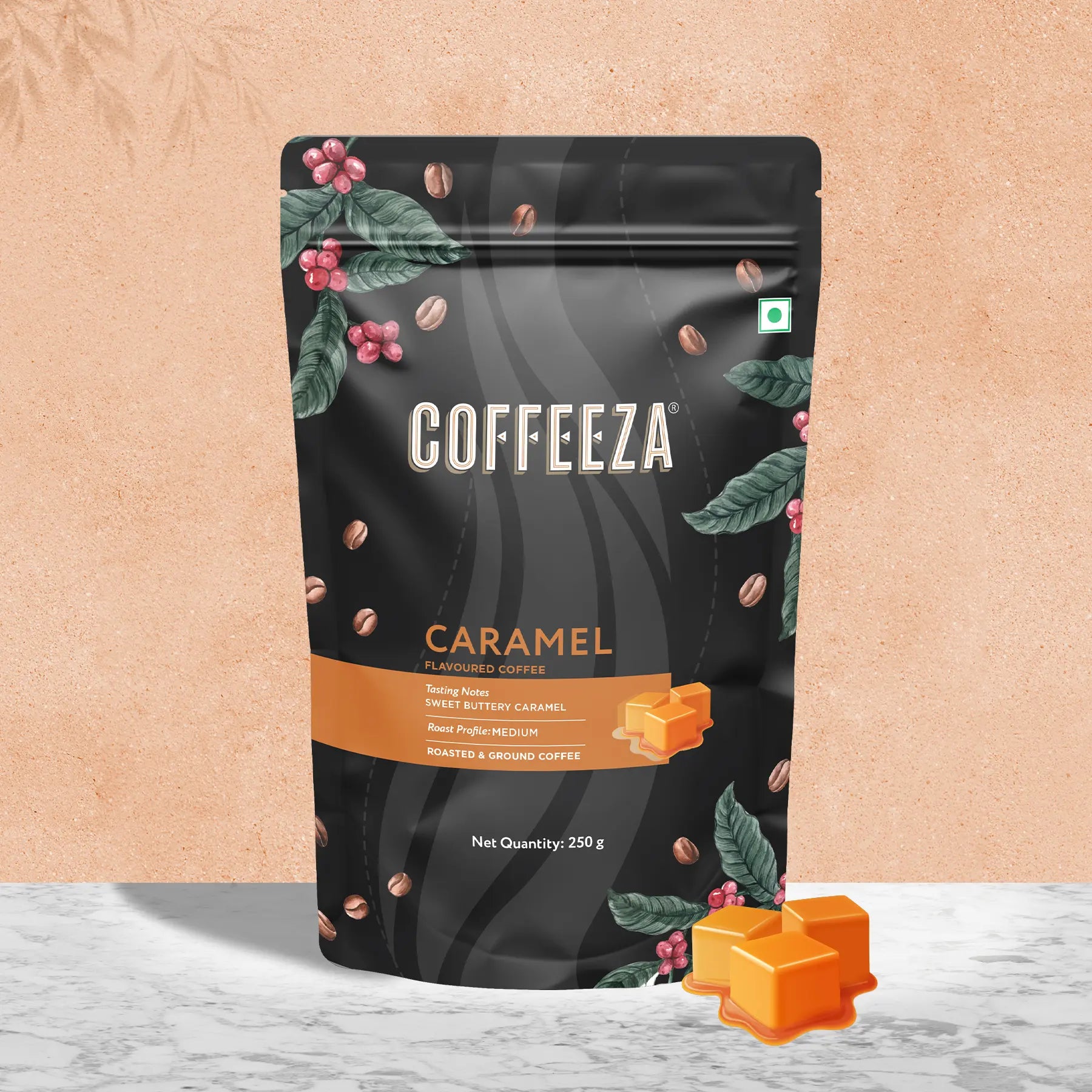 Caramel 100% Arabica Flavoured Ground Coffee