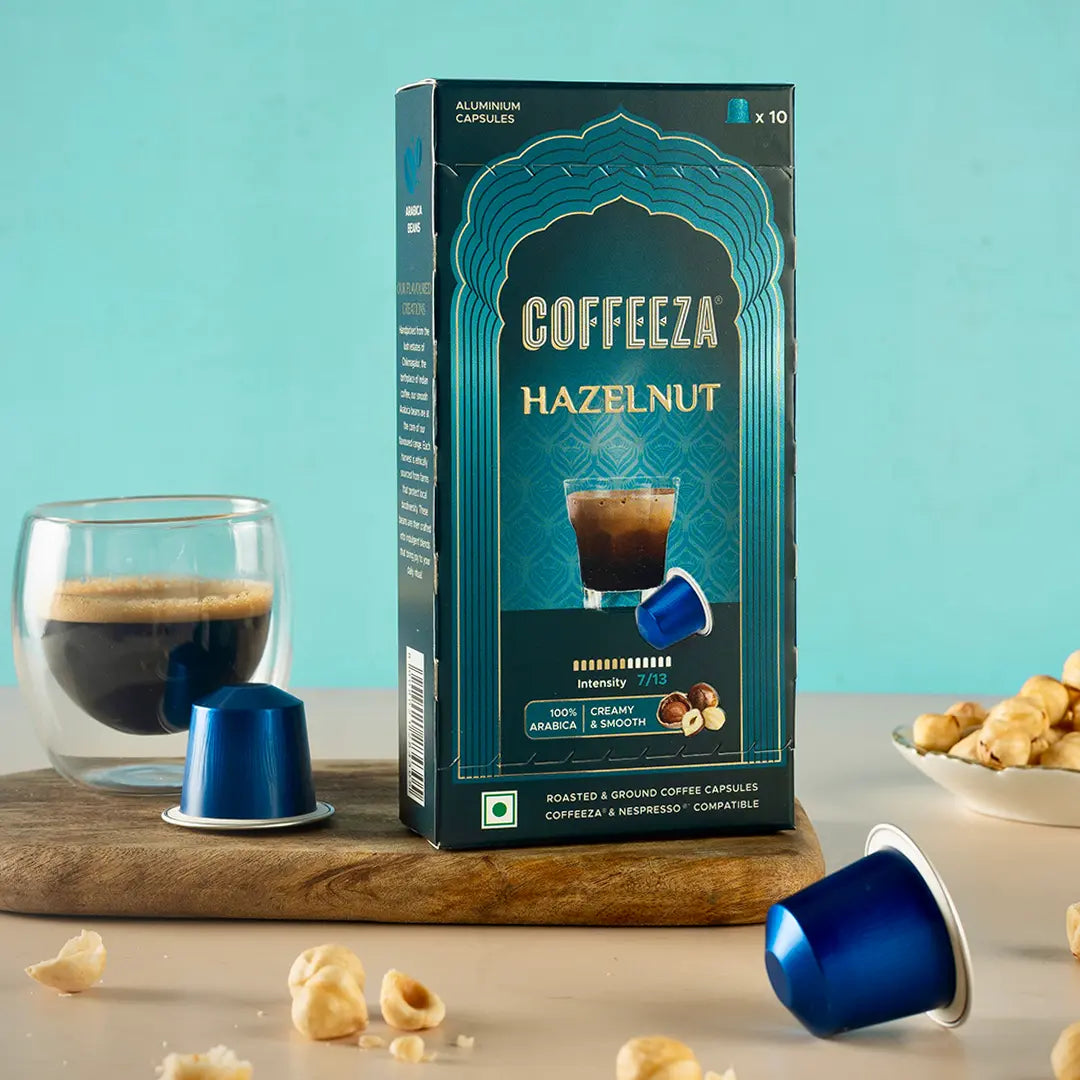 Hazelnut  100% Arabica Flavoured Aluminium Coffee Capsules