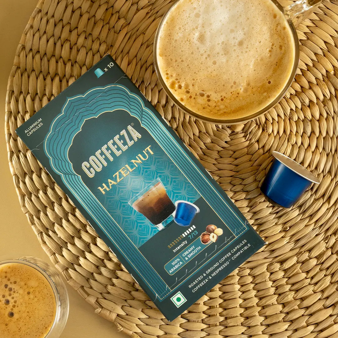 Hazelnut  100% Arabica Flavoured Aluminium Coffee Capsules