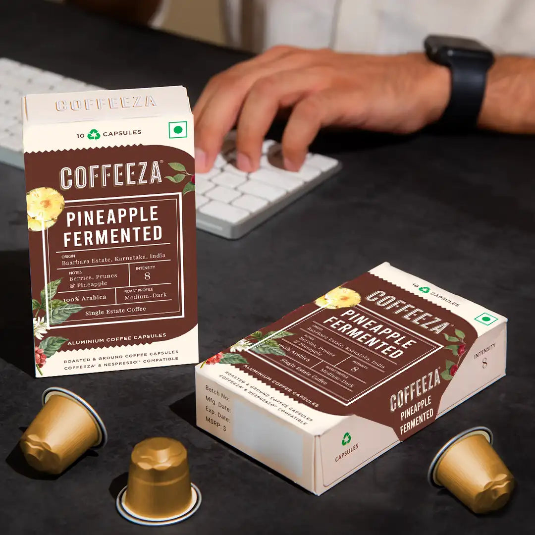 Pineapple Fermented Coffee – Single-Estate, 100% Arabica Coffee Capsules
