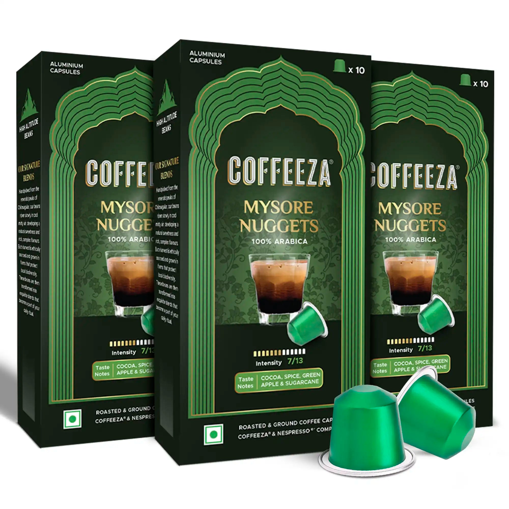 Mysore Nuggets AAA Grade Arabica Aluminium Coffee Capsules - Specialty Coffee