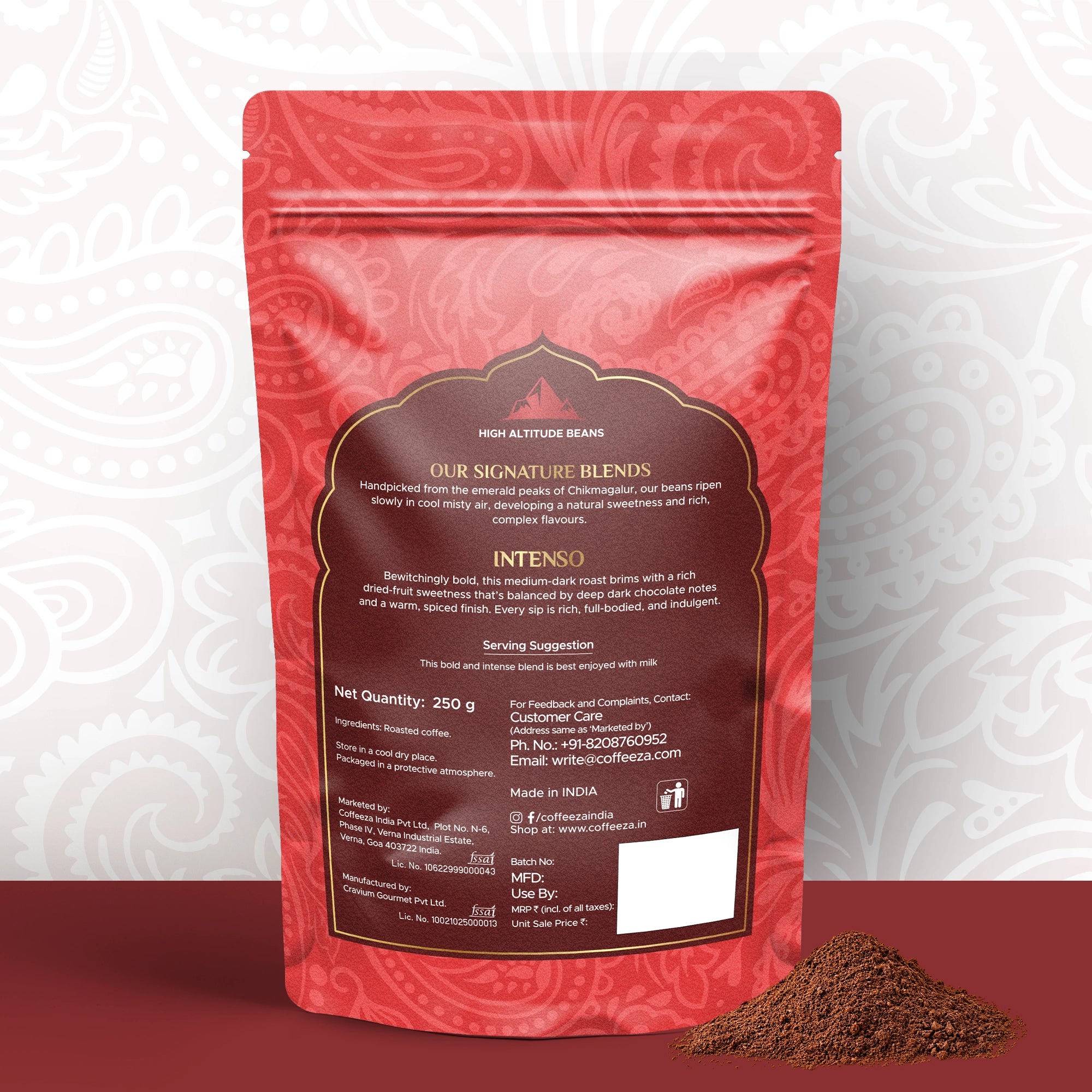 Intenso Specialty Ground Coffee/Beans