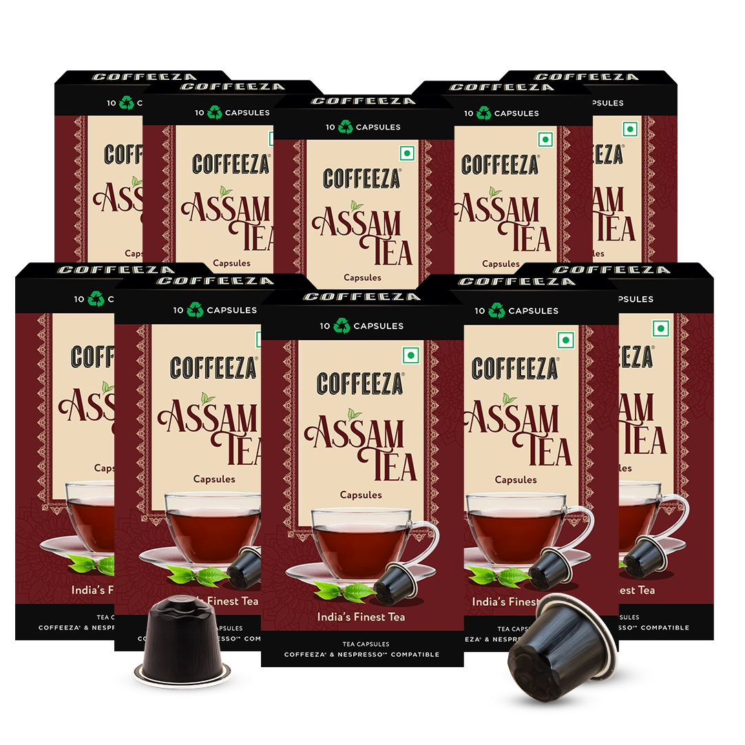 Coffeeza Assam Tea Capsules, India's Finest Tea in Aluminium Capsules