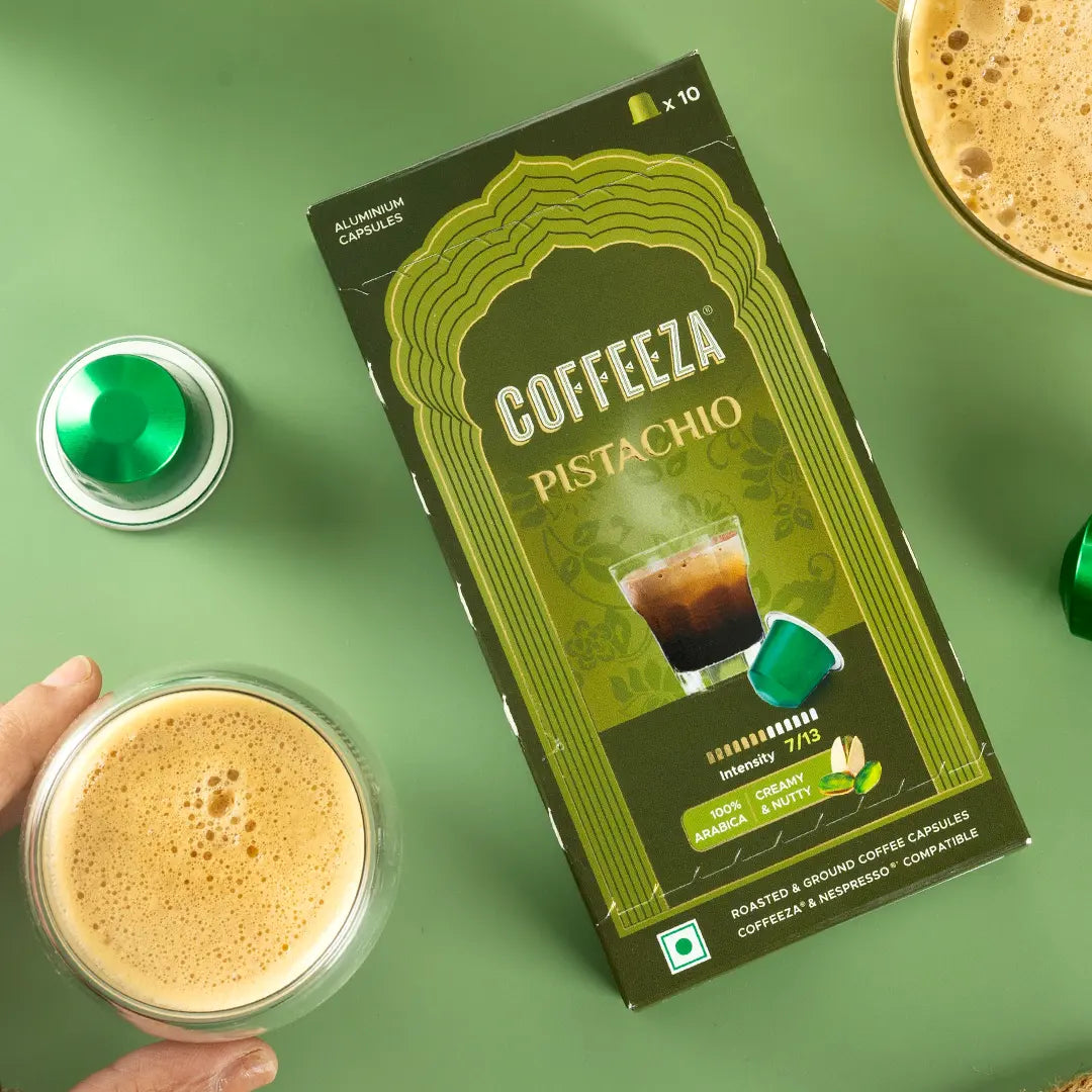 Pistachio 100% Arabica Flavoured Aluminium Coffee Capsules (Limited Edition)