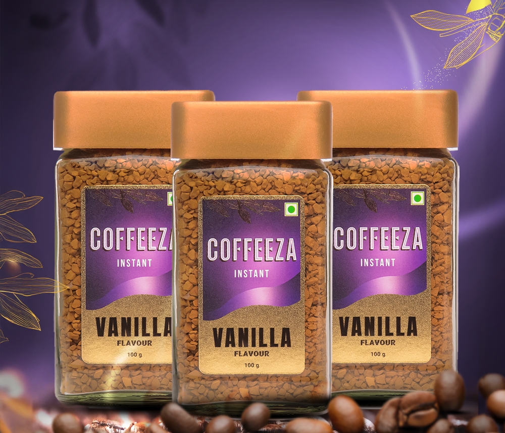 Vanilla instant coffee pack of 3