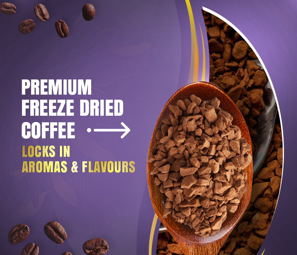 Premium freeze dried coffee