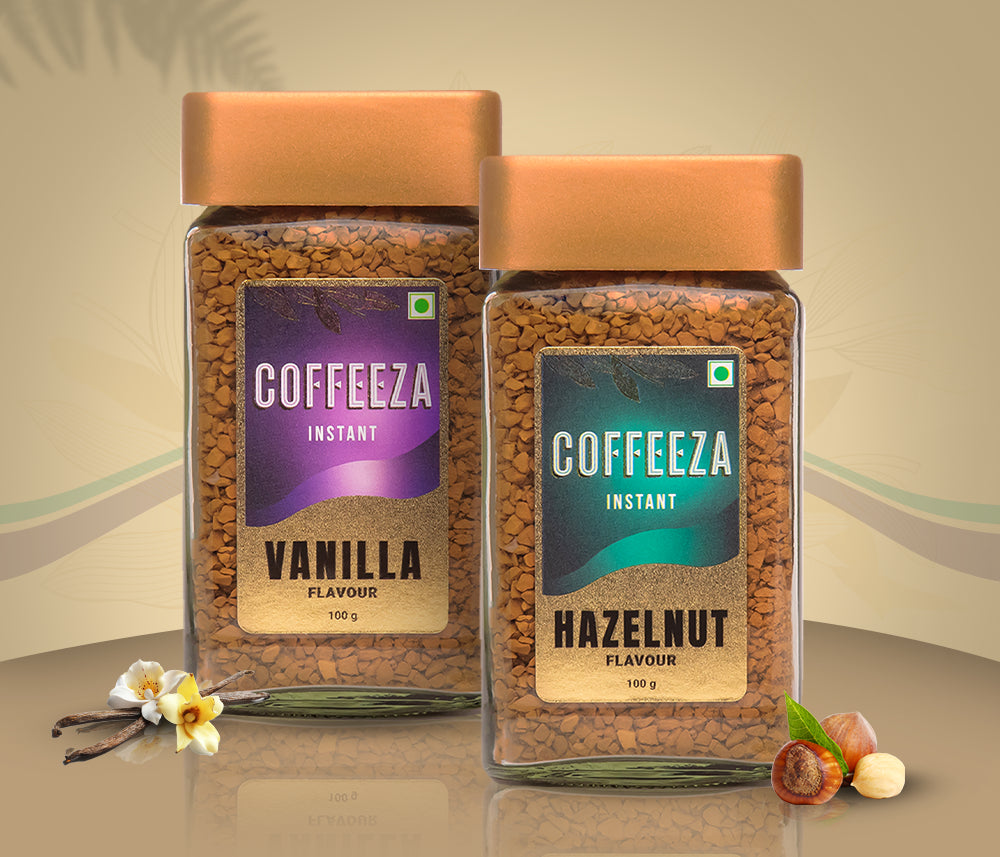 Vanilla hazelnut flavoured Instant Coffee