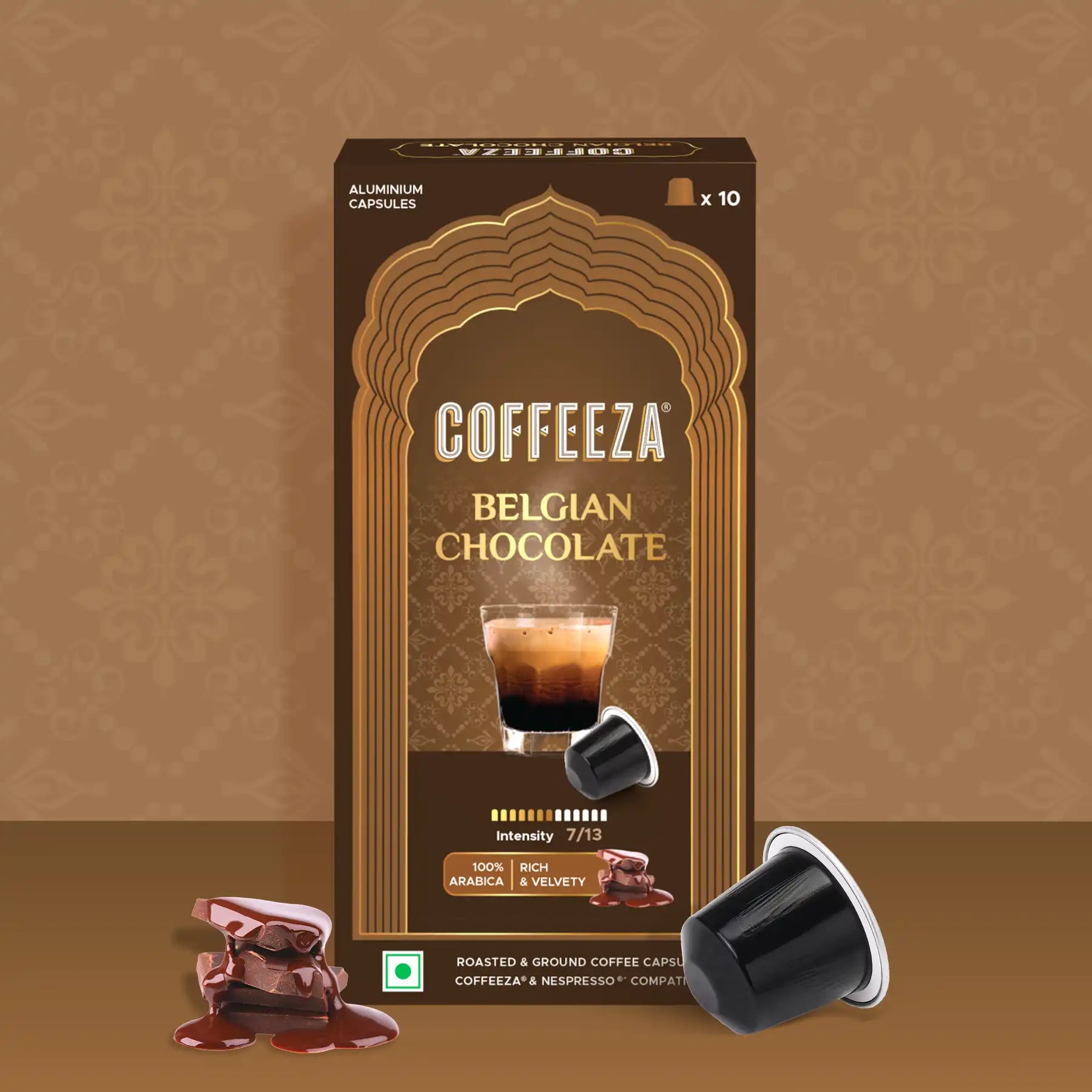 Belgian Chocolate 100% Arabica Flavoured Aluminium Coffee Capsules (Limited Edition)