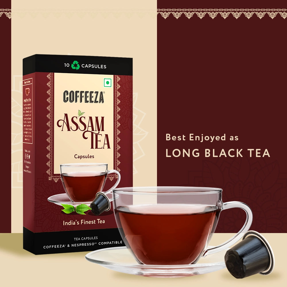 Coffeeza Assam Tea Capsules, India's Finest Tea in Aluminium Capsules