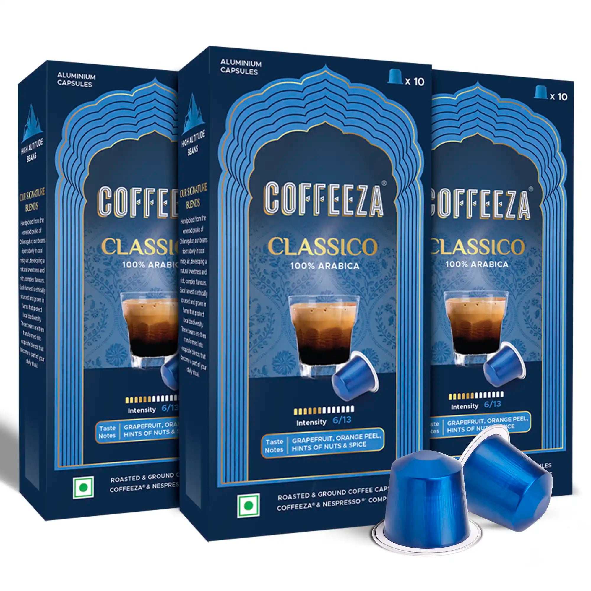 Classico 100% Arabica Aluminium Coffee Capsules