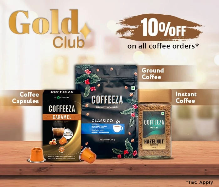 Coffeeza Coffeeza Gold Club Membership nespresso compatible MEMS-GOL-VER1-01
