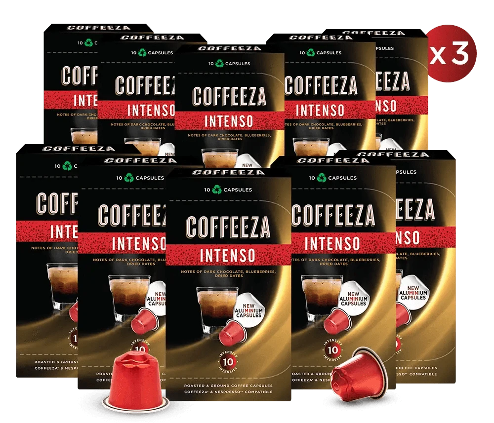 Coffeeza Intenso Aluminium Coffee Capsules nespresso compatible CCS-ALU-INT1-VER1-06