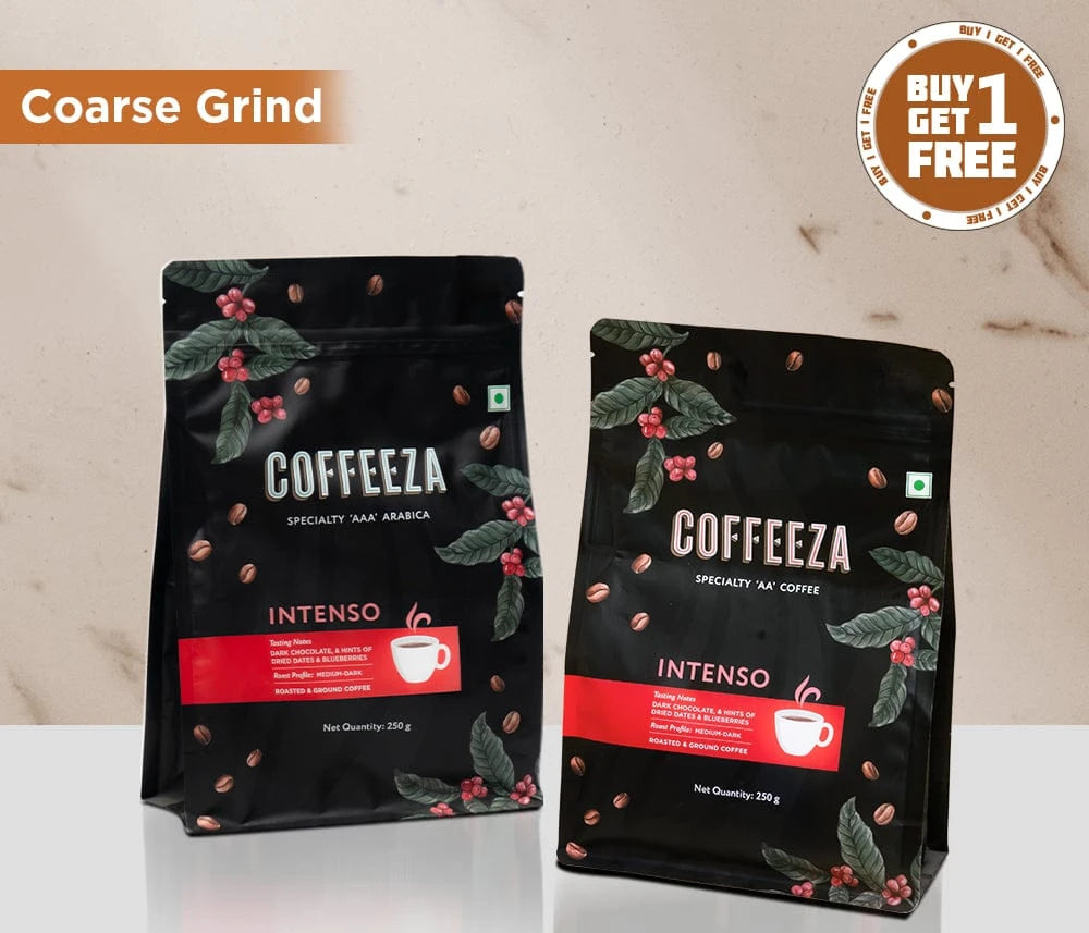 Coffeeza Intenso Specialty "AA" Ground Coffee | Buy One Get One Free nespresso compatible GCS-CG-INT1-VER1-01-01