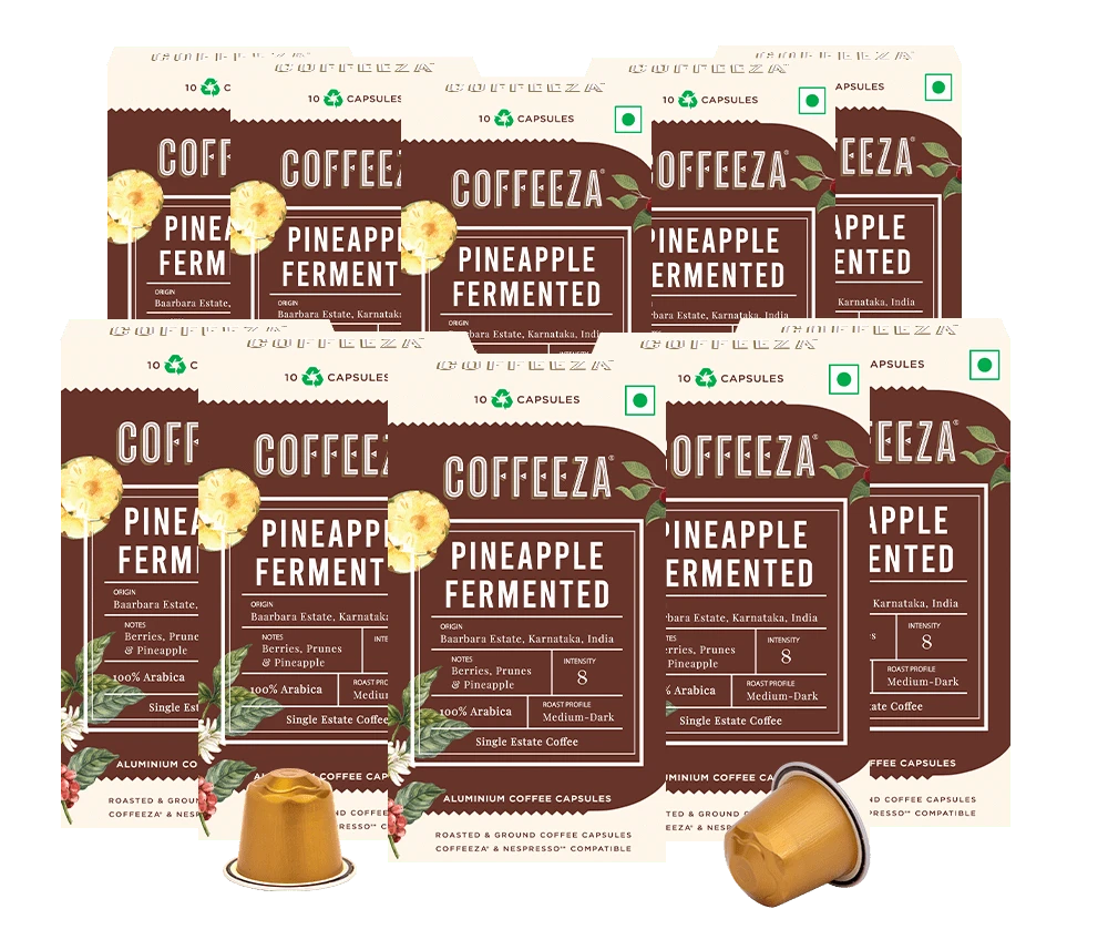 Coffeeza Pineapple Fermented Coffee – Single-Estate, 100% Arabica Coffee Capsules nespresso compatible CCS-ALU-PIF1-VER1-04
