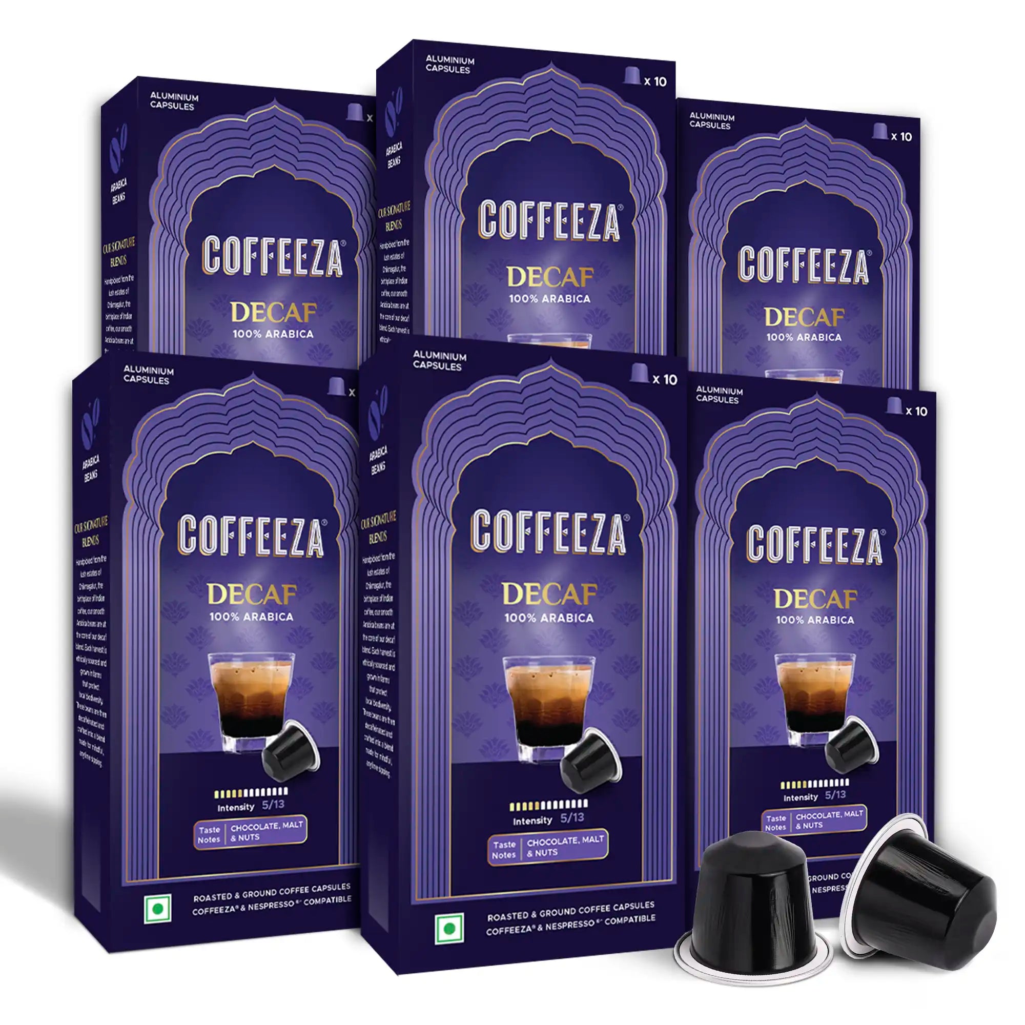 Coffeeza Decaf Aluminium Coffee Capsules
