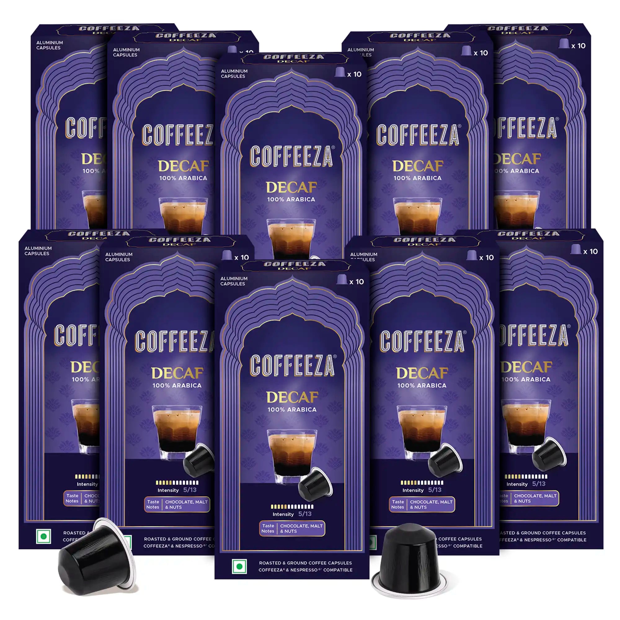 Coffeeza Decaf Aluminium Coffee Capsules