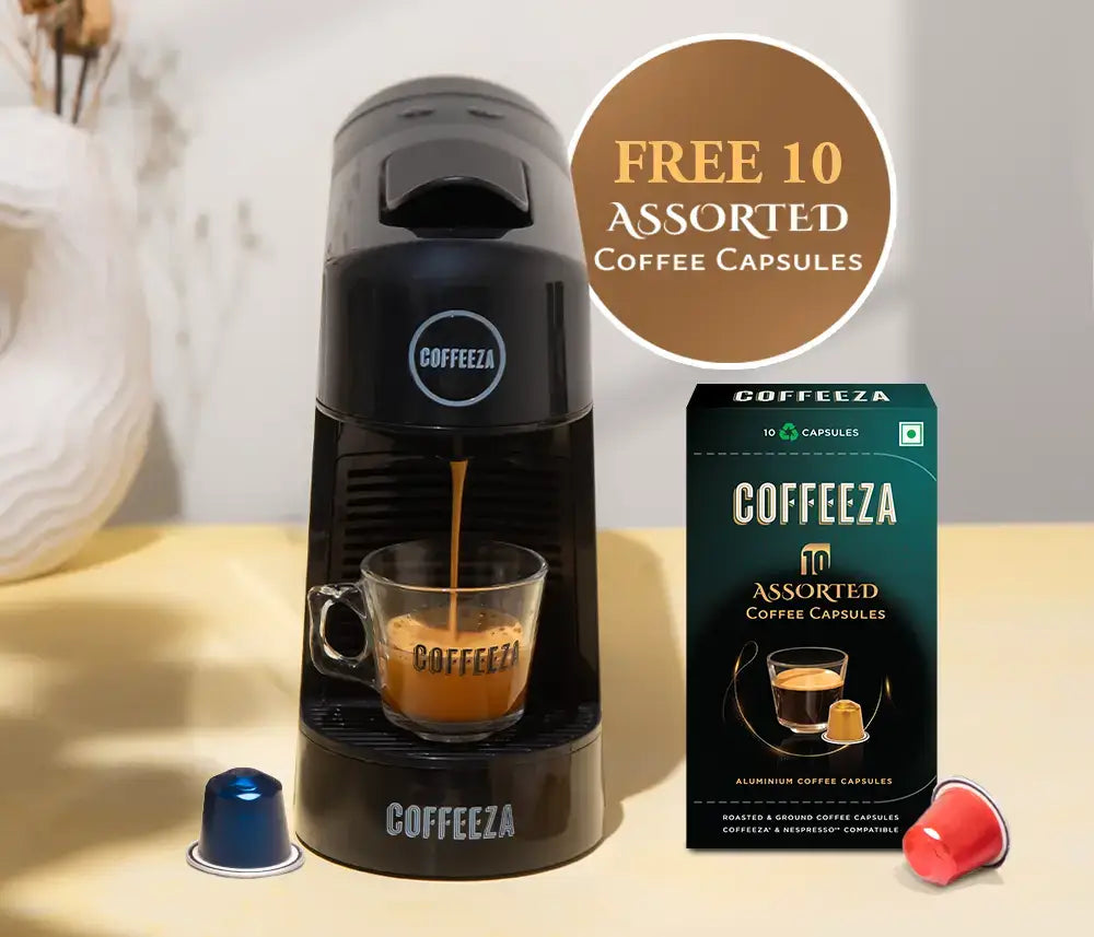 Finero Next Coffee Machine + Free 10 Assorted Coffee Capsules | Coffeeza