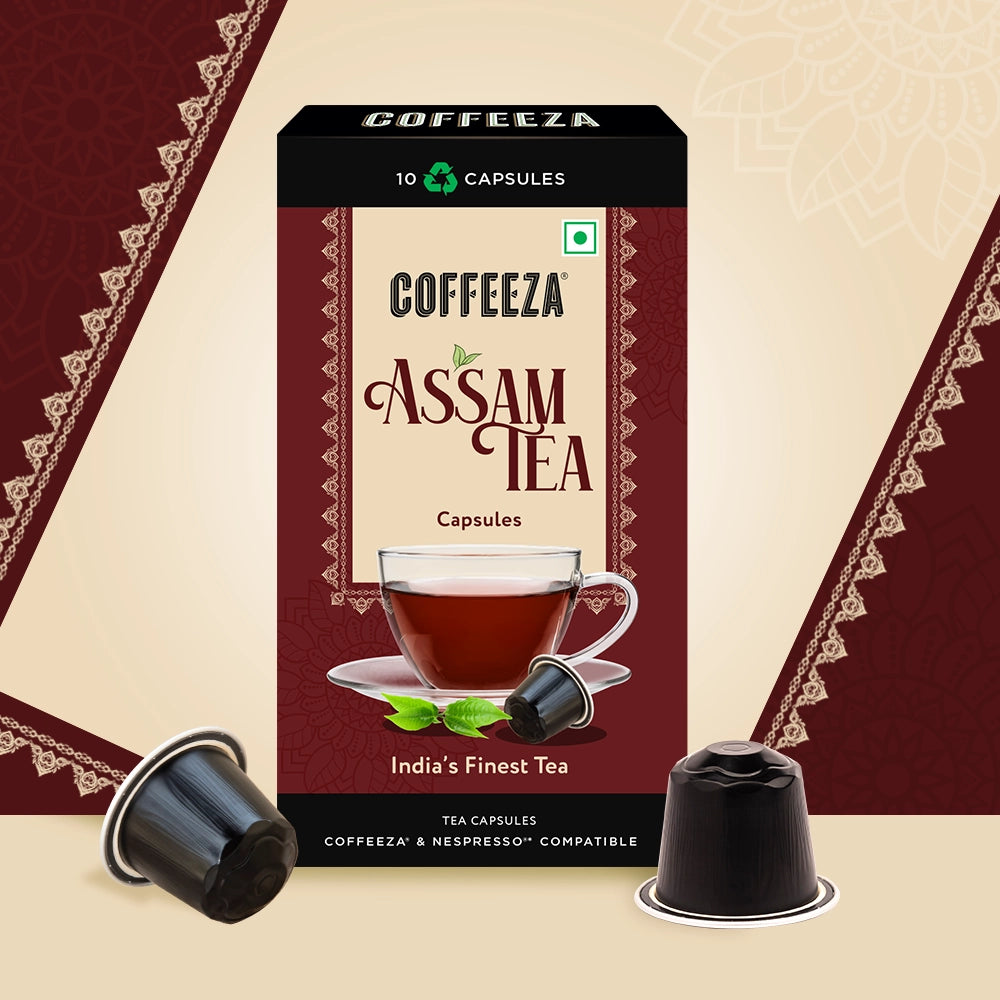 Coffeeza Assam Tea Capsules, India's Finest Tea in Aluminium Capsules